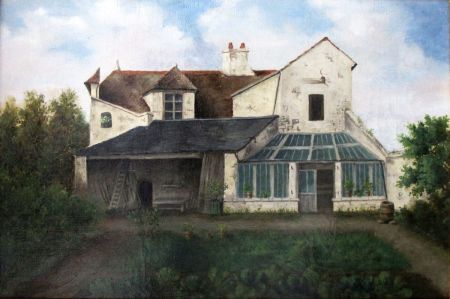 La maison du jardinier de la princesse Salm-Salm, peinture anonyme V. 1848
