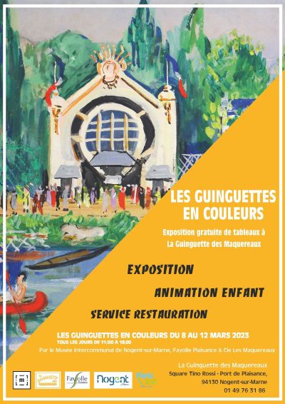 Les guinguettes en couleurs, exposition à la guinguette des Maquereaux