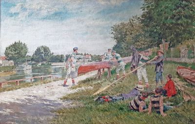 Restauration d’un tableau de Ferdinand Gueldry 